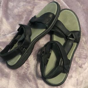 Size 8 Black Leather Teva sandals